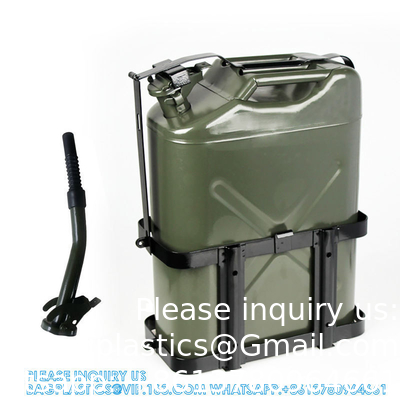 ROSTELLOOS STEEL METAL SPUUT Diesel brandstofcontainer olieblaas BENZINTANKEN PLASTISCHE JERRYCAN HOLDER CASOLINE CANISTER