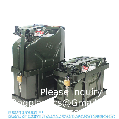 ROSTELLOOS STEEL METAL SPUUT Diesel brandstofcontainer olieblaas BENZINTANKEN PLASTISCHE JERRYCAN HOLDER CASOLINE CANISTER