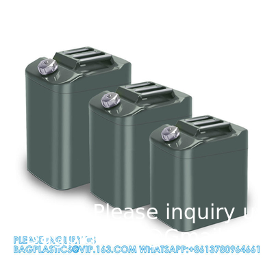 Metalen 60 liter Jerry Can 60l Stalen Jerry Can Benzintank Jerry Gas Can Holder Metalen vergrendelbare Jerry Can Mount Rack