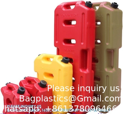 Rood Kleur 2,5 Gallon Plastic Gas Jerry Can 10 Liter HDPE Benzine Diesel Brandstof Container Flexible Spout