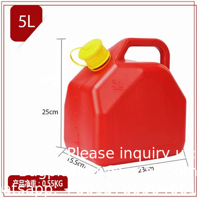 Rood Kleur 2,5 Gallon Plastic Gas Jerry Can 10 Liter HDPE Benzine Diesel Brandstof Container Flexible Spout