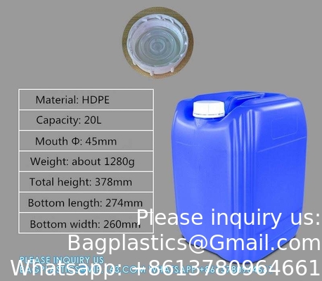 20L brandstoftanks Plastic Car Jerry Can Mount Motorcycle Oil Container Chemische vloeibare afvalcontainers Canister