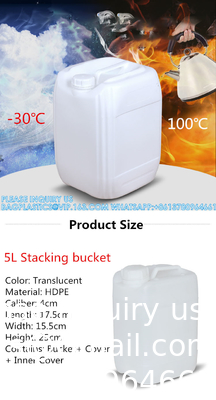 20L brandstoftanks Plastic Car Jerry Can Mount Motorcycle Oil Container Chemische vloeibare afvalcontainers Canister