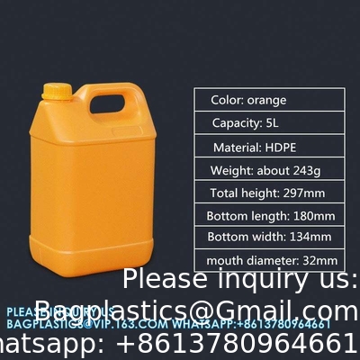 1L 2L 2.5L 3L 4L 5L 6L 10L Plastic Barrel Jerry Can Voor Olie Chemical Wine Storage Chemical Container