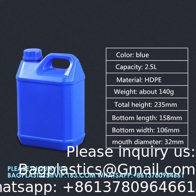 1L 2L 2.5L 3L 4L 5L 6L 10L Plastic Barrel Jerry Can Voor Olie Chemical Wine Storage Chemical Container