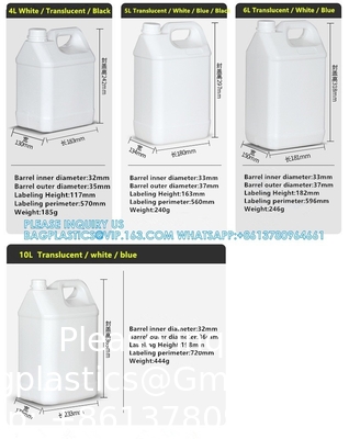 1L 2L 2.5L 3L 4L 5L 6L 10L Plastic Barrel Jerry Can Voor Olie Chemical Wine Storage Chemical Container