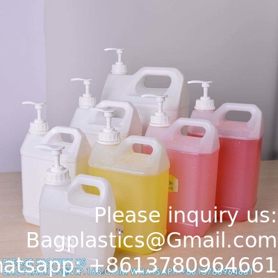 Vloeibare wasmiddel Plastic handwasfles met buizenpomp Hervulbare plastic pomfflessen met reisslot