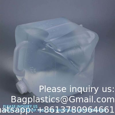 Noodbenodigdheden 5L 10L 20L opvouwbare watercontainer met kartonnen doos Plastic vloeistofopslag emmer