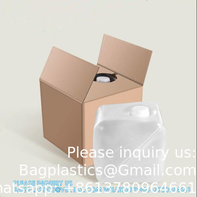 Noodbenodigdheden 5L 10L 20L opvouwbare watercontainer met kartonnen doos Plastic vloeistofopslag emmer
