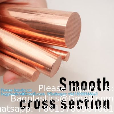 Ruime koperen staaf met een diameter van 8 mm Messing metalen staaf 1/4" ((7mm) Dia 7.87" Lengte CU