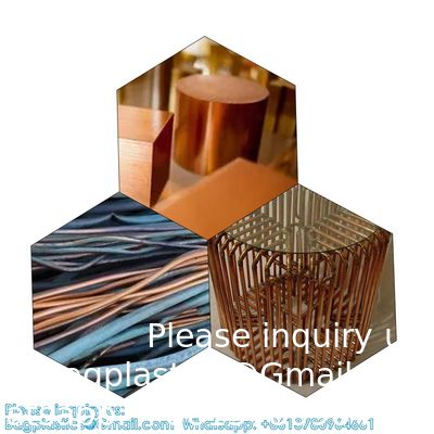 Ruime koperen staaf met een diameter van 8 mm Messing metalen staaf 1/4" ((7mm) Dia 7.87" Lengte CU