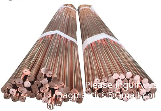 Ruime koperen staaf met een diameter van 8 mm Messing metalen staaf 1/4" ((7mm) Dia 7.87" Lengte CU