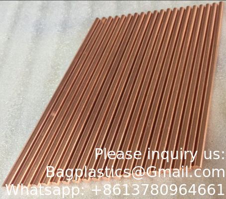 Ruime koperen staaf met een diameter van 8 mm Messing metalen staaf 1/4" ((7mm) Dia 7.87" Lengte CU