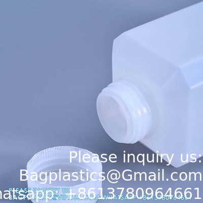Groothandel HDPE lege kleine plastic poeder vaste stoffen Container Chemische vloeistoffflessen met ringkap