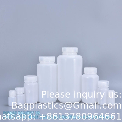 5 ml-1000 ml laboratorium PP breedmond HDPE Amber wit sterilisatie type container reagensfles