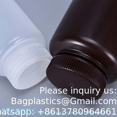5 ml-1000 ml laboratorium PP breedmond HDPE Amber wit sterilisatie type container reagensfles
