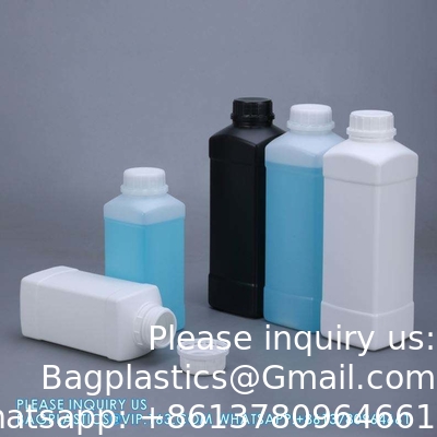 500 ml 100 ml Custom Logo Printing Vierkante Plastic Flasje Voor Melk Vloeistof Verpakking Farmaceutische Flasje