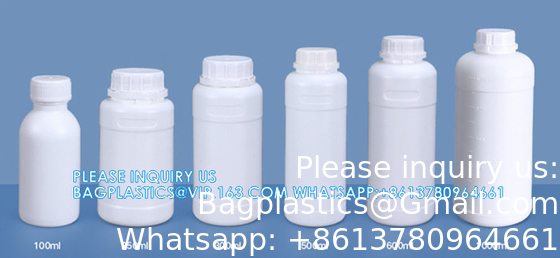 500 ml 100 ml Custom Logo Printing Vierkante Plastic Flasje Voor Melk Vloeistof Verpakking Farmaceutische Flasje