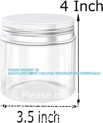 16 oz Plastic potten Helder Plastic Mason potten Berging Containers Breed mond met deksels Voor keuken &amp; huishoudelijke opslag