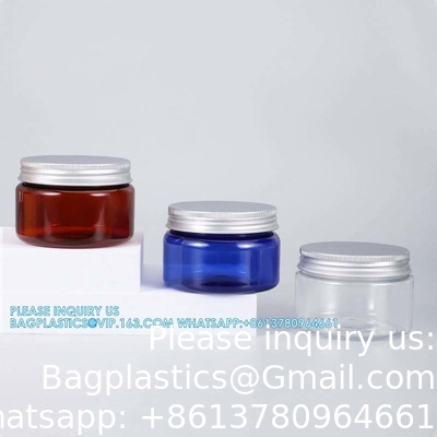 16 oz Plastic potten Helder Plastic Mason potten Berging Containers Breed mond met deksels Voor keuken &amp; huishoudelijke opslag