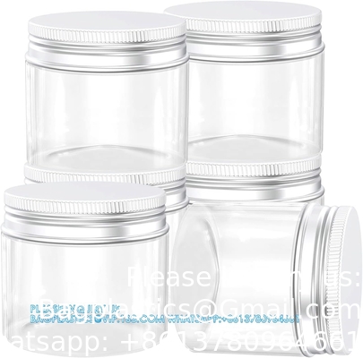 16 oz Plastic potten Helder Plastic Mason potten Berging Containers Breed mond met deksels Voor keuken &amp; huishoudelijke opslag