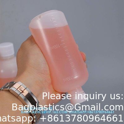 10 ml schaal Plastic ronde fles HDPE lege reagens fles voor chemische vloeistof opslag Plastic schroef dop