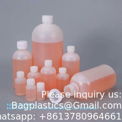 10 ml schaal Plastic ronde fles HDPE lege reagens fles voor chemische vloeistof opslag Plastic schroef dop