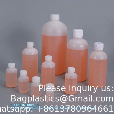 10 ml schaal Plastic ronde fles HDPE lege reagens fles voor chemische vloeistof opslag Plastic schroef dop
