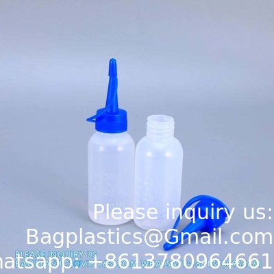 30 ml lege doorschijnende plastic dropperfles voor ogen groothandel plastic squeeze dropper lijmfles met punt