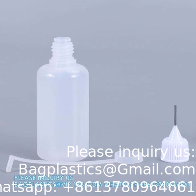 30 ml lege doorschijnende plastic dropperfles voor ogen groothandel plastic squeeze dropper lijmfles met punt