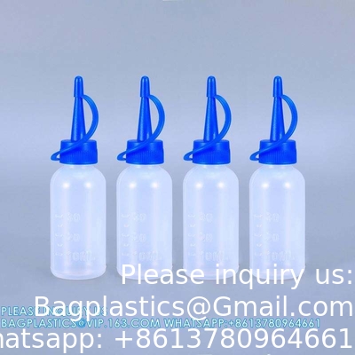 30 ml lege doorschijnende plastic dropperfles voor ogen groothandel plastic squeeze dropper lijmfles met punt