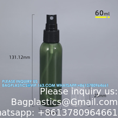 Medische vloeistofverpakking 50 ml 60 ml 100 ml duurzame plastic fles met spuitpompkop voor ontstekingsremmende mist