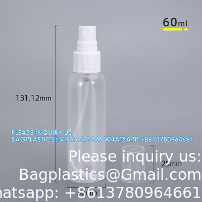 Medische vloeistofverpakking 50 ml 60 ml 100 ml duurzame plastic fles met spuitpompkop voor ontstekingsremmende mist
