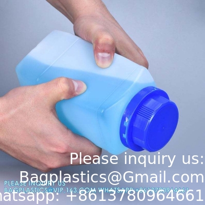 Leeg 250 ml 500 ml 1000 ml breed mond reagens Plastic vierkant fles met binnenkap
