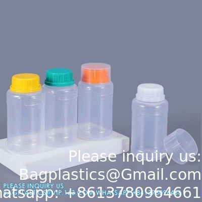 Duidelijke 250 ml Ronde Plastic Vloeibare Reagentiaopslag Container Voedsel PP materiaal Fles Luchtdicht Afdichting
