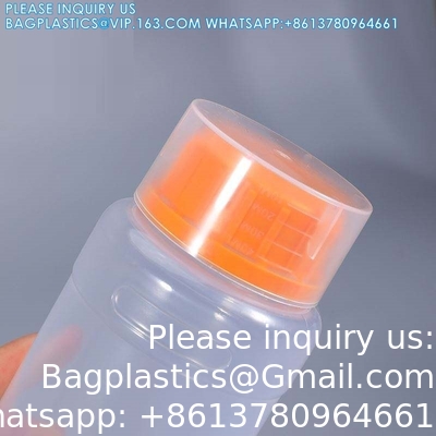 Duidelijke 250 ml Ronde Plastic Vloeibare Reagentiaopslag Container Voedsel PP materiaal Fles Luchtdicht Afdichting