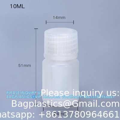 Groothandel 5 ml PP Duurzaam Kleine Ronde Bruine En Witte Plastic Fles Voedingsmiddelen Privé Label Geneeskunde Vloeibare Verpakking