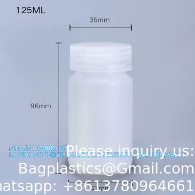 Groothandel 5 ml PP Duurzaam Kleine Ronde Bruine En Witte Plastic Fles Voedingsmiddelen Privé Label Geneeskunde Vloeibare Verpakking