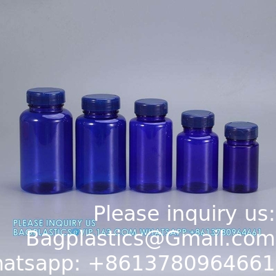 225 ml 300 ml Pillen Medisch Amber PET Farmaceutisch Pillen Capsule Medische flessen met manipulatieveilig deksel