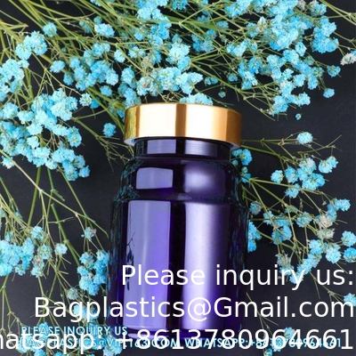 225 ml 300 ml Pillen Medisch Amber PET Farmaceutisch Pillen Capsule Medische flessen met manipulatieveilig deksel