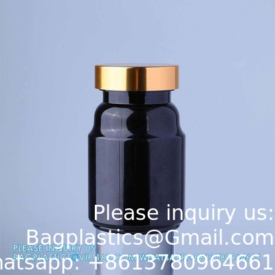 225 ml 300 ml Pillen Medisch Amber PET Farmaceutisch Pillen Capsule Medische flessen met manipulatieveilig deksel