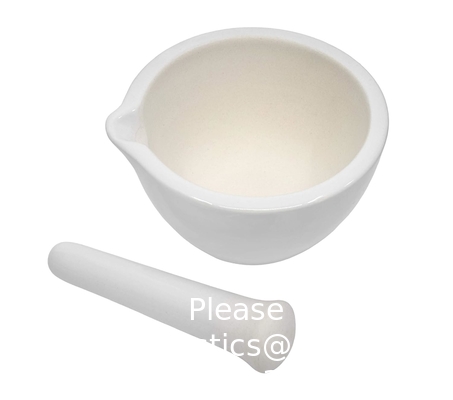 Porseleinen mortel &amp; Pestle Set, 9oz (275ml) - Ongelast slijpoppervlak - Uitstekend voor keuken of laboratorium