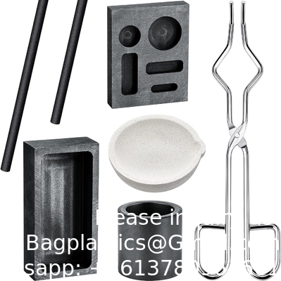 Grafiettorch smeltgiet kit, met inbegrip van 2 grafiet smeltstokken, grafiet gietvorm 5-in-1 grafiet