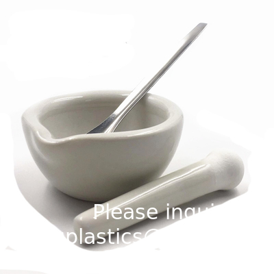 Porseleinen mortel &amp; Pestle Set, 9oz (275ml) - Ongelast slijpoppervlak - Uitstekend voor keuken of laboratorium