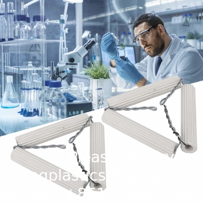 65 mm laboratorium klei driehoek, keramische buizen ijzeren draad hoge temperatuur weerstand smeltkroes driehoek voor laboratorium