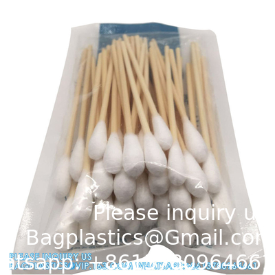 Double Head Cotton Swab Stick Houten Cotton Swab Uit China Wegwerp Cotton Buds Op maat voor dagelijks gebruik