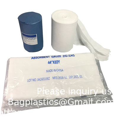 Medisch verband Chirurgisch absorberend Medisch 100 Yard 4 Ply Cotton Hospital Gaze Roll Gaze Swab