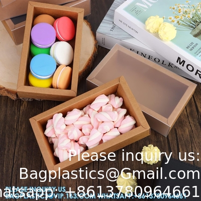 Rechthoekige laden Kraft dozen Kleine kartonnen cadeau verpakkingsdozen voor feest favoriete traktaties, snoep en sieraden ambachten