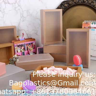 Rechthoekige laden Kraft dozen Kleine kartonnen cadeau verpakkingsdozen voor feest favoriete traktaties, snoep en sieraden ambachten