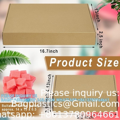 16.7 X 13 X 2.5 inch Laptop verzenddoos Beveiligde mailerdoos Kraft mailingdozen voor Laptop verpakking Verhuizen met oplader